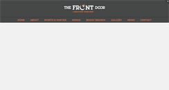 Desktop Screenshot of frontdoorpub.com